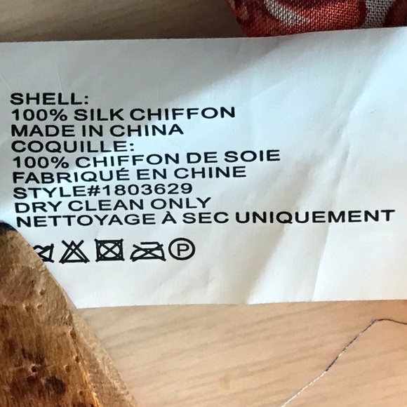 Shoshanna Silk Chiffon Floral Paisley Patchwork Tie Neck Blouse - Picture 9 of 13